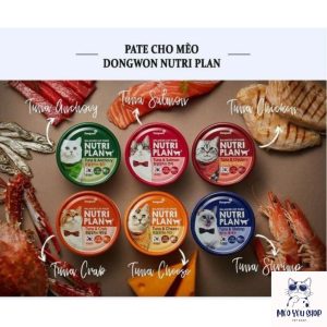 [Combo 10-12 Lon] Pate NUTRI PLAN Cao Cấp Nhiều Vị Cho Mèo 160g – Sản Phẩm Từ Hàn Quốc